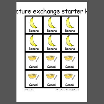 Picture exchange starter kit