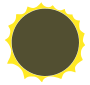 Solar Eclipse Stencil