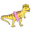 T-Rex+Princess Picture