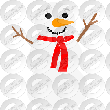 Happy Snowman Stencil